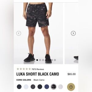 LUKA SHORT BLACK CAMO Legends brand new size men’s medium